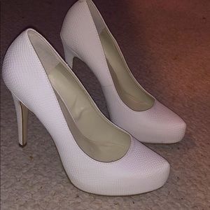 White pumps
